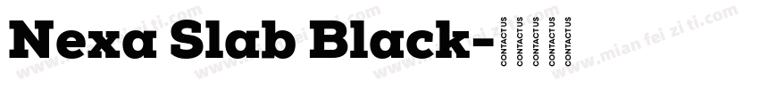 Nexa Slab Black字体转换